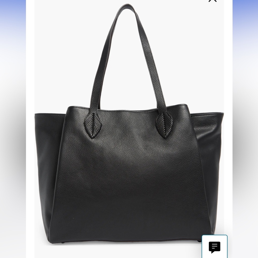 Aimee Kestenberg Black Pebbled Leather Tote